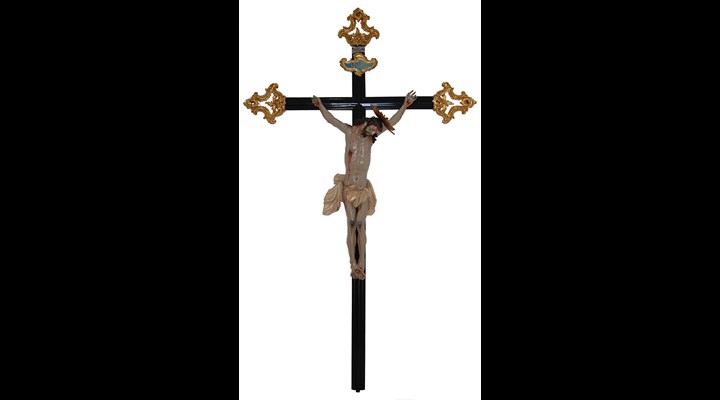 Scultura lignea policroma - Crocifisso -  Giovanni Dinch 1630 ca. 